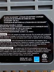 Snow Joe + Sun Joe iCHRG40 EcoSharp Lithium-Ion Battery Charger | 40 Volt , Gray